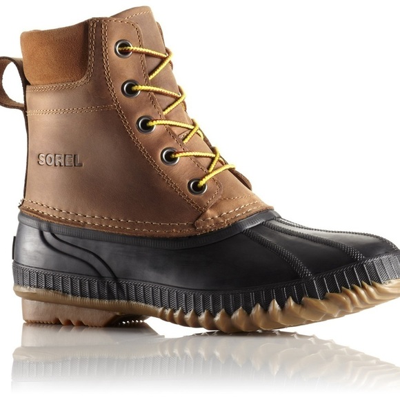 Sorel Cheyenne Lace Up Boots Men's 9.5 Waterproof Full Grain Leather Thinsulate - Picture 1 of 9